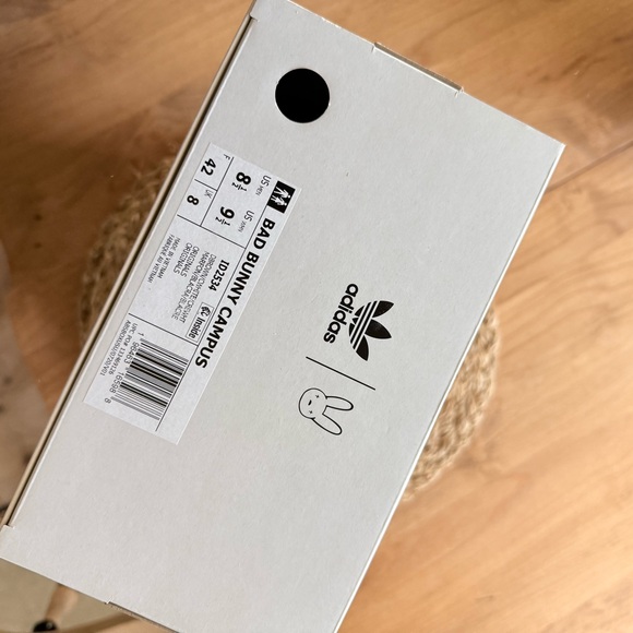 Adidas Black and White Campus Sneakers - Picture 6 of 8